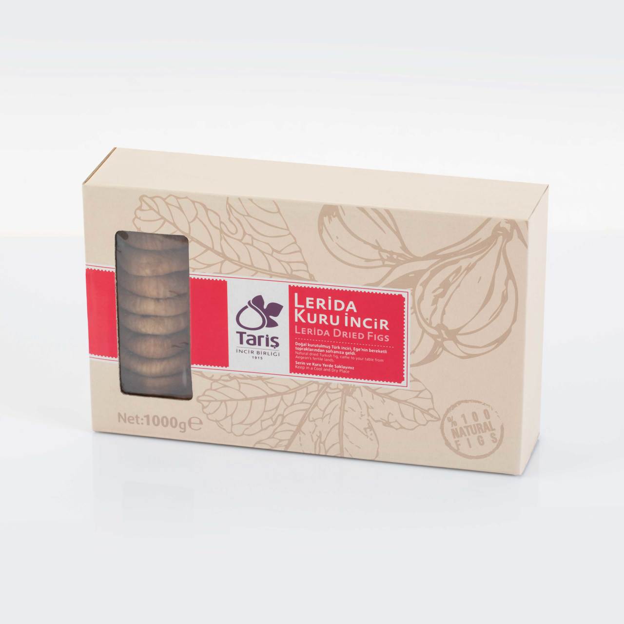 LERİDA KARTON KUTU 1 KG İNCİR